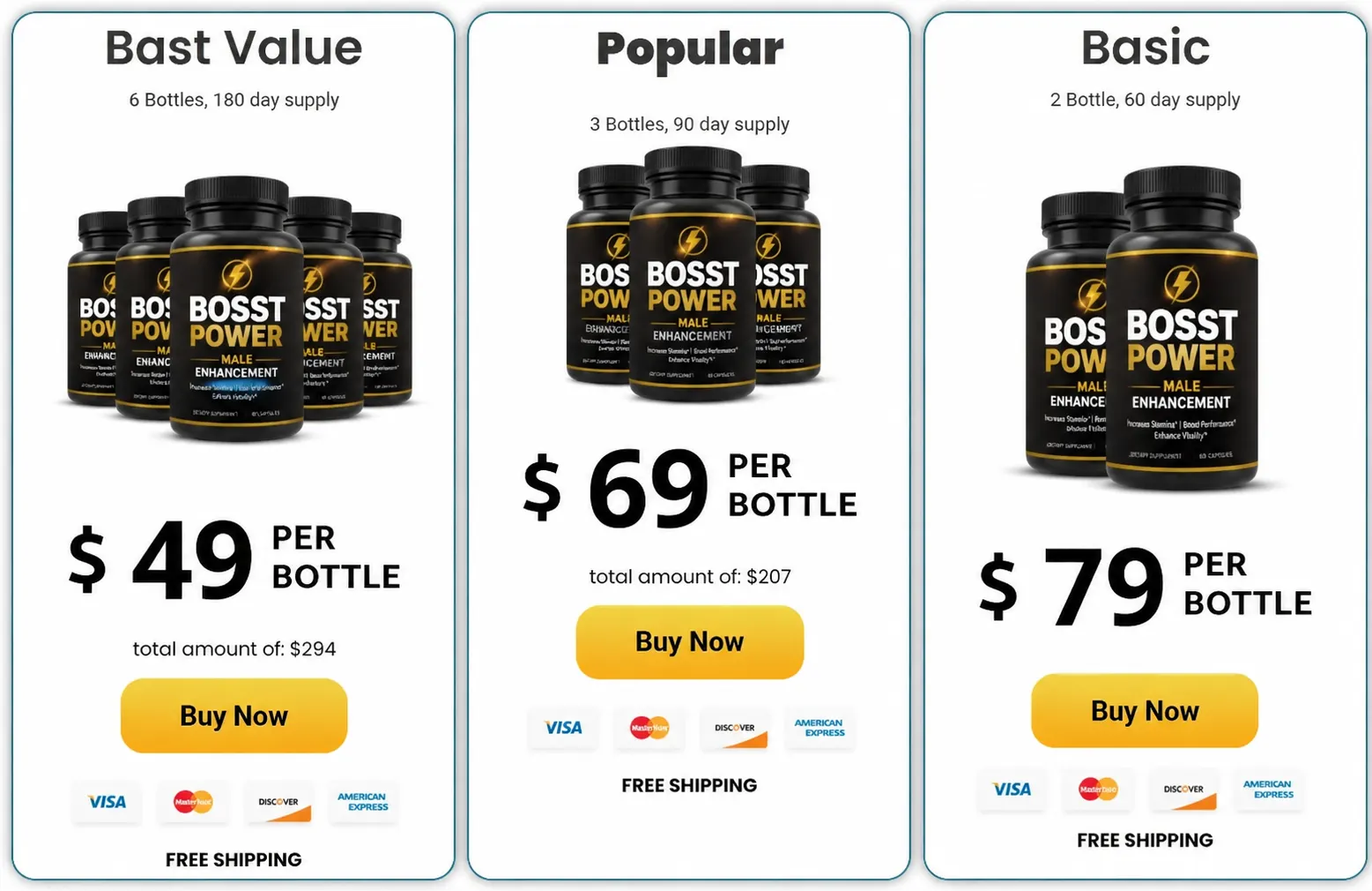 bosstpower Pricing
